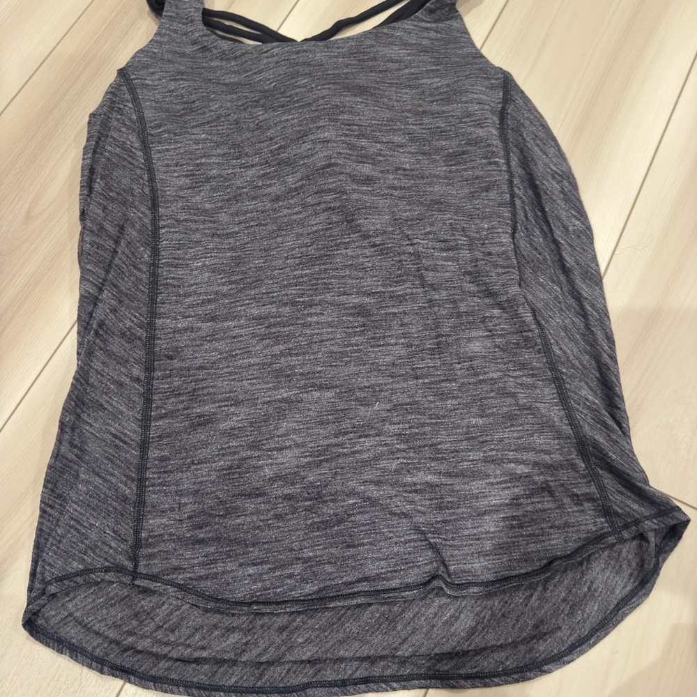 lululemon athletica free to be wild heathered grey tank